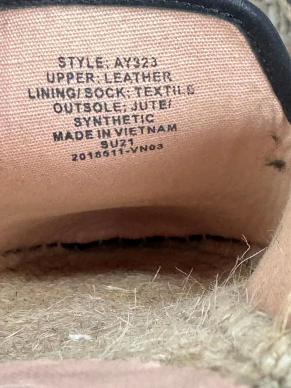 J. Crew Black Leather Slip On Espadrilles Flats Coastal Minimalist Size 7.5